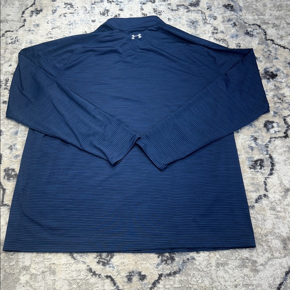Under Armour Men’s XXL Navy ¼ Zip Long Sleeve Pullover Shirt - Picture 4 of 6